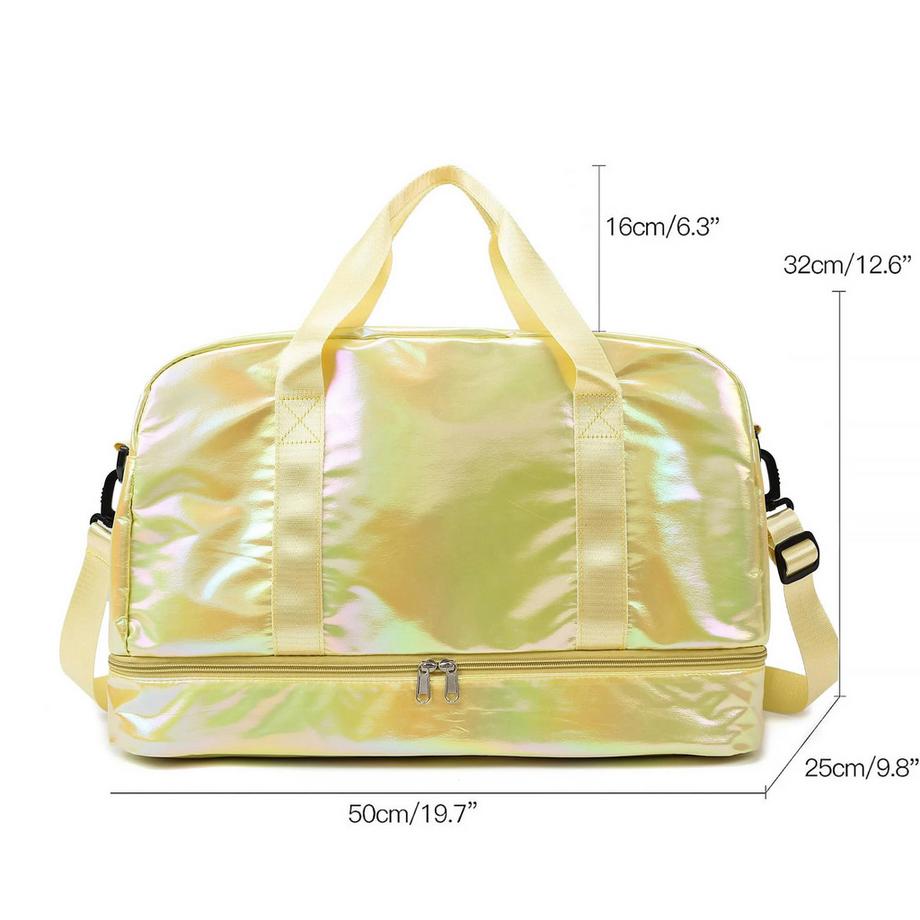 Only-bags.store Holografische Sporttasche mit Schuhfach  