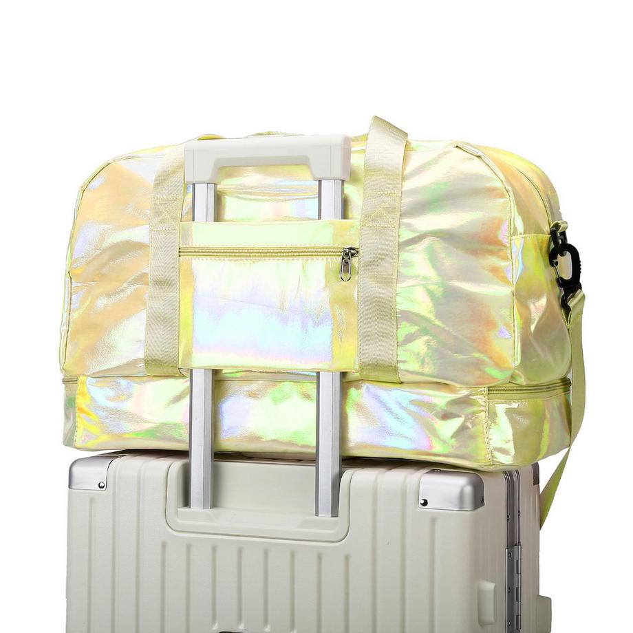 Only-bags.store Holografische Sporttasche mit Schuhfach  