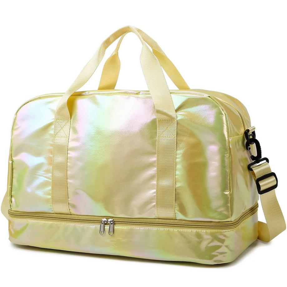 Sporttasche, Reisetasche, Glitzersporttasche mit Schuhfach. Trainingstasche, Fitnesstasche