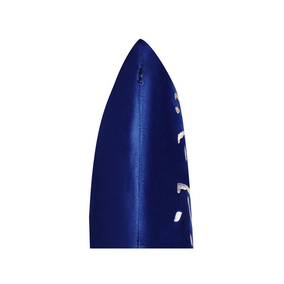 Beliani Dekokissen 2er Set aus Samtstoff Glamourös MERINGUE  