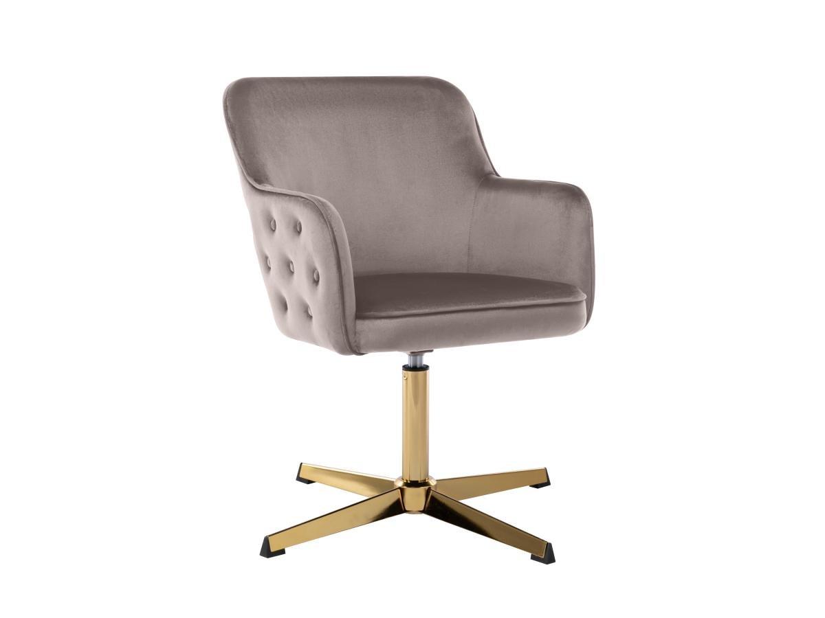Image of Bürostuhl - Samt - Taupe - CAPULI Bürostuhl - Samt - Taupe - CAPULI