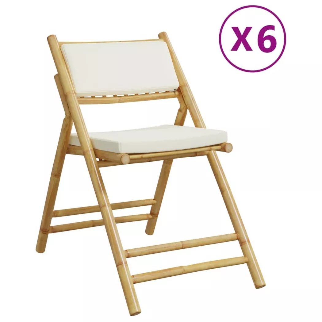 VidaXL - Bistrostuhl bambus, One Size, Braun