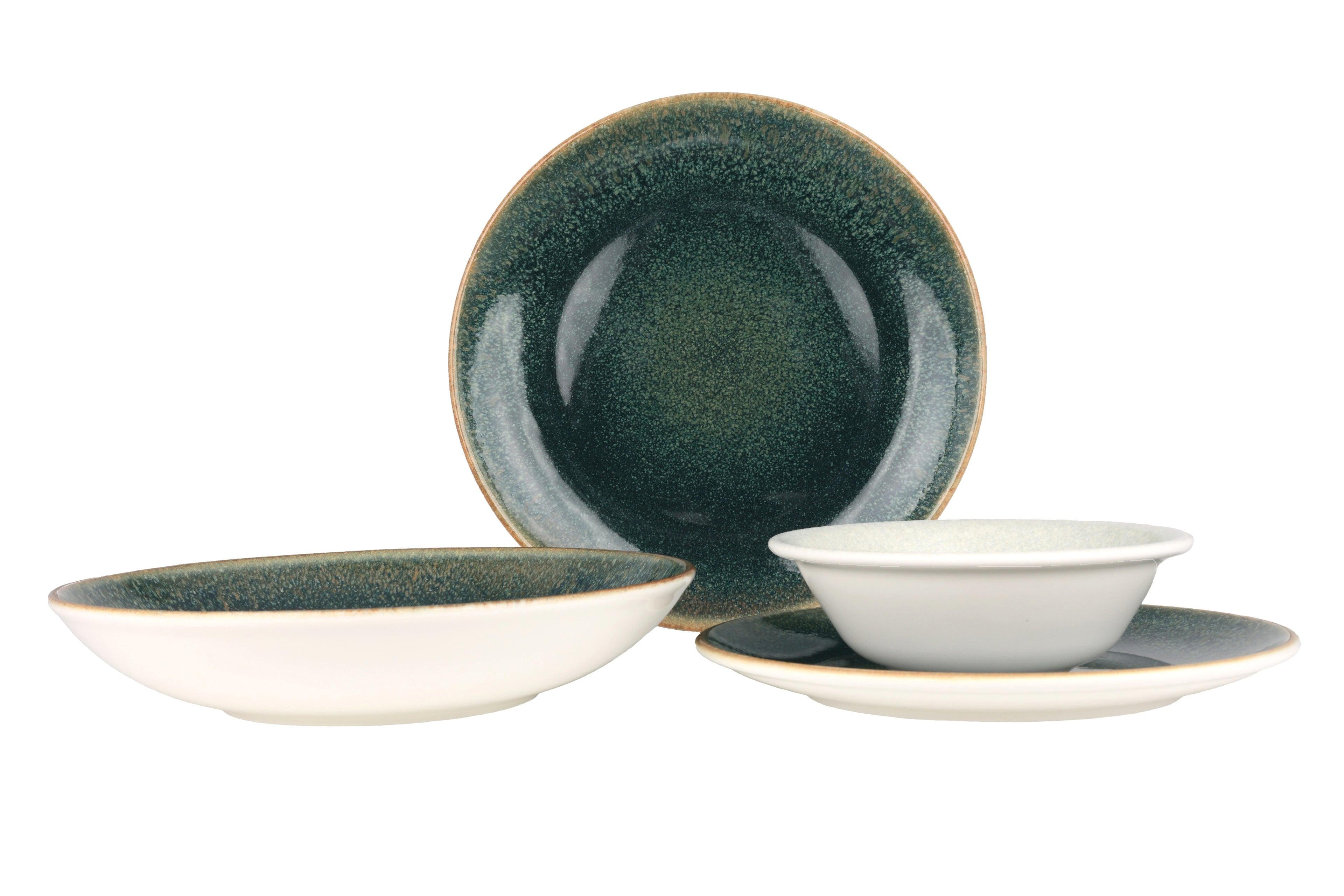 Image of Geschirrset - Ore Mar (large) - 24 Teilig - 6 Personen - Porzellan Unisex Grün ONE SIZE