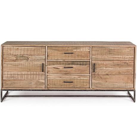 mutoni Credenza Elmer L 2 ante 3 cassetti  