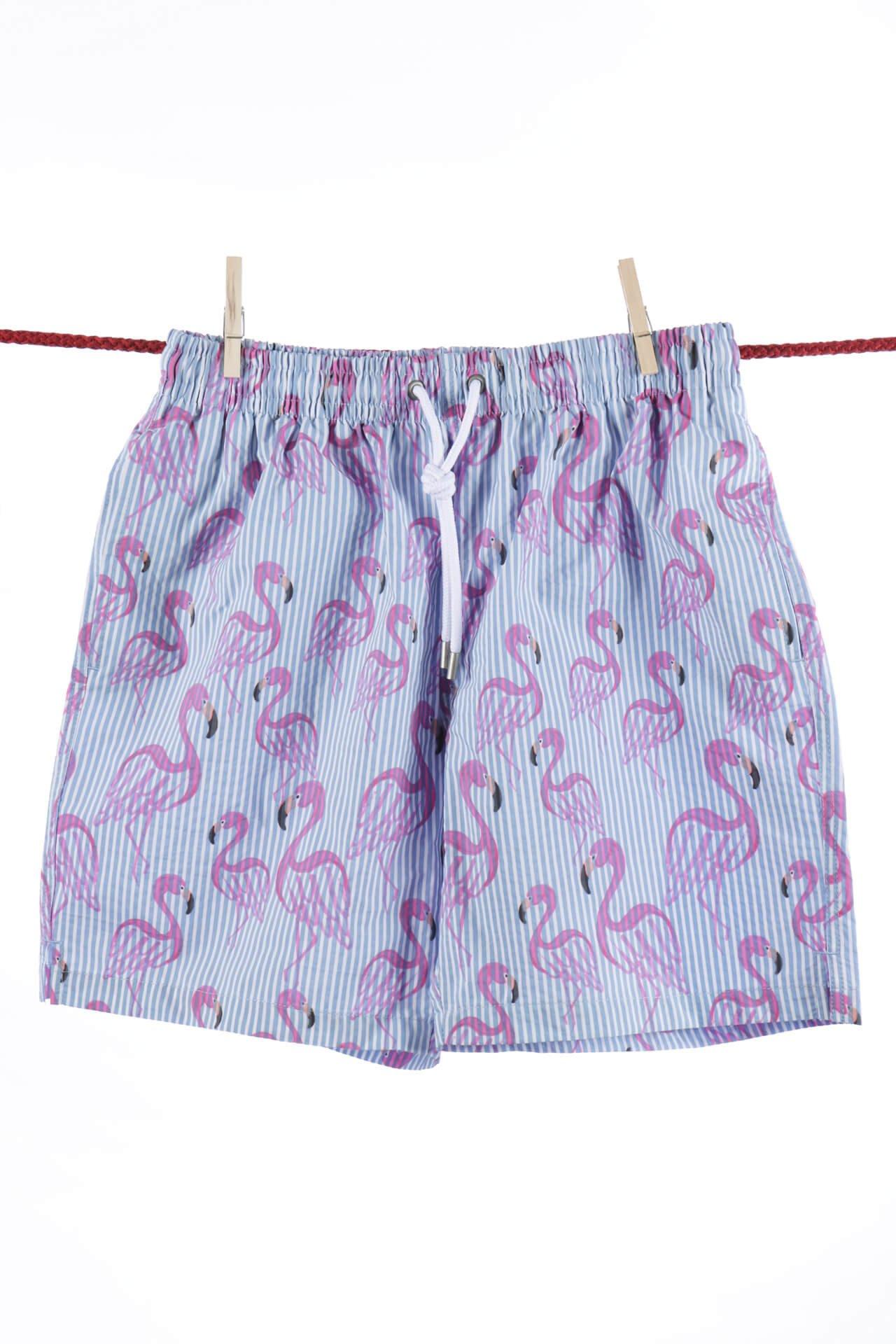 Image of Flamingo-badeshorts - Ibiza-modell Herren Violett S