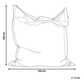 Beliani Poltrona sacco grande en Poliestere Moderno FUZZY  