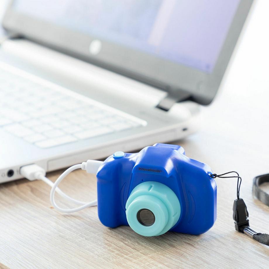 InnovaGoods  Wiederaufladbare digitale Kinderkamera mit Spielen 