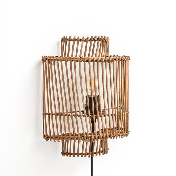 La Redoute Intérieurs Wandleuchte Haya aus Rattan  