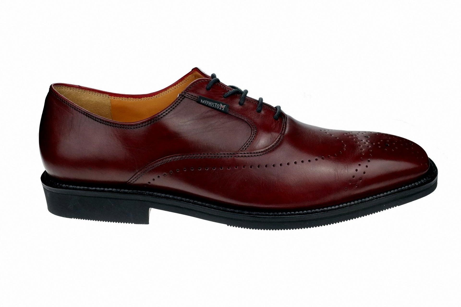 Image of Peter - Leder Schnürschuh Unisex Rot 46