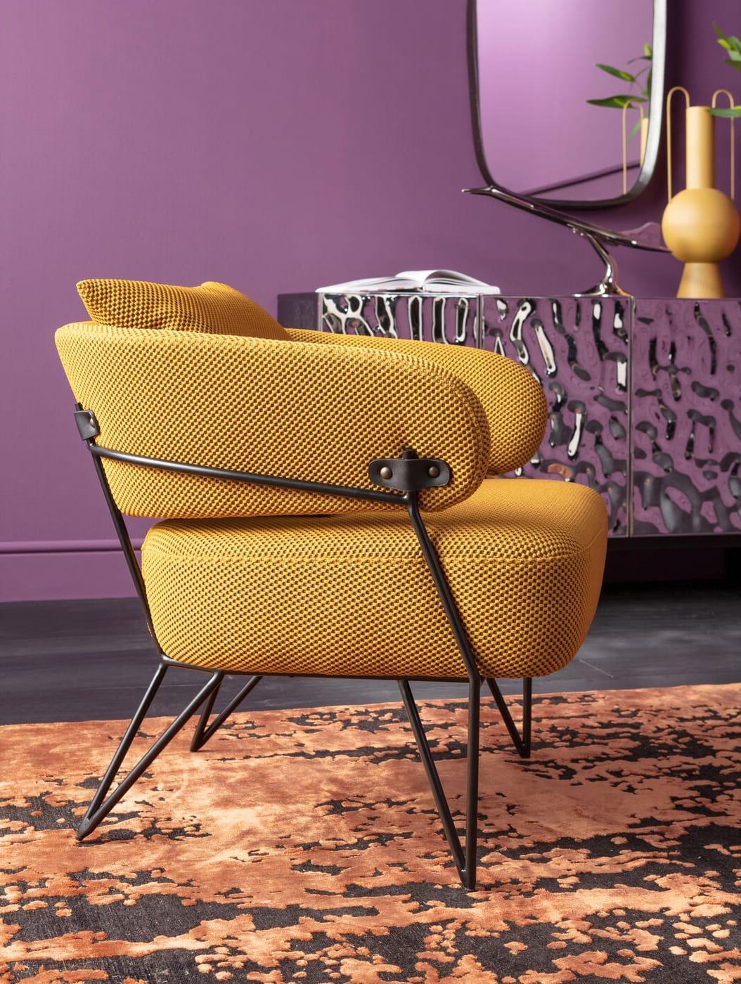 KARE Design Fauteuil Peppo jaune  