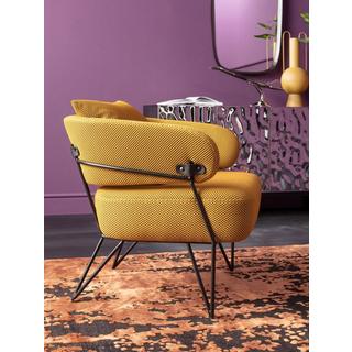 KARE Design Fauteuil Peppo jaune  