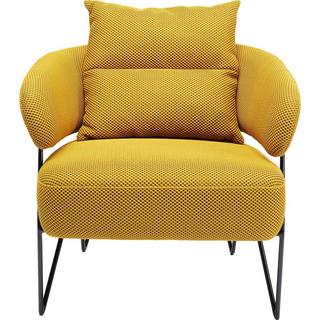 KARE Design Fauteuil Peppo jaune  