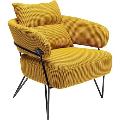 KARE Design Fauteuil Peppo jaune  