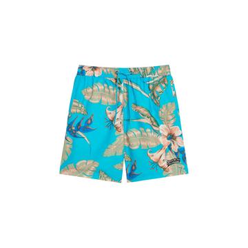 badehose mit hawaii-print