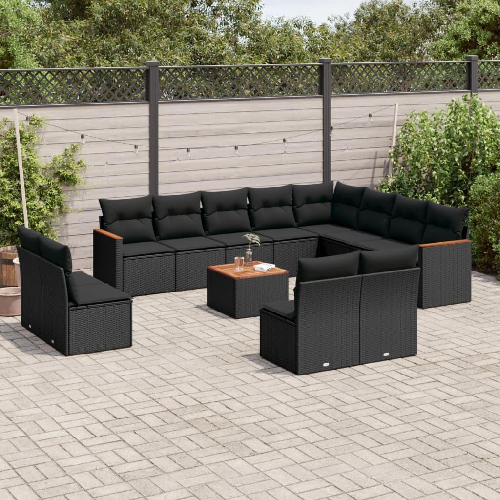 VidaXL Ensemble de canapés de jardin rotin synthétique  