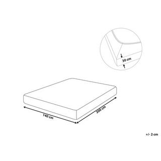 Beliani JANBU Drap Housse en Coton  