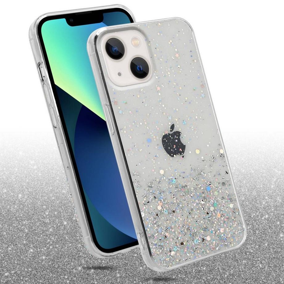 Cadorabo  Hülle für Apple iPhone 14 PLUS TPU Silikon mit funkelnden Glitter 