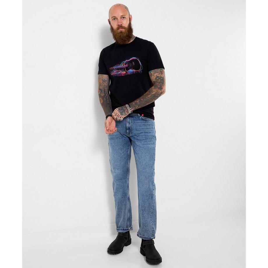 Joe Browns T-Shirt Gitarrenmotiv Leuchteffekte  