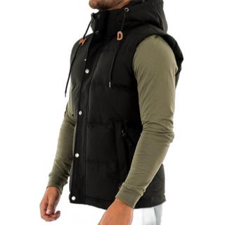 Superdry  ärmellose daunenjacke mit kapuze everst 