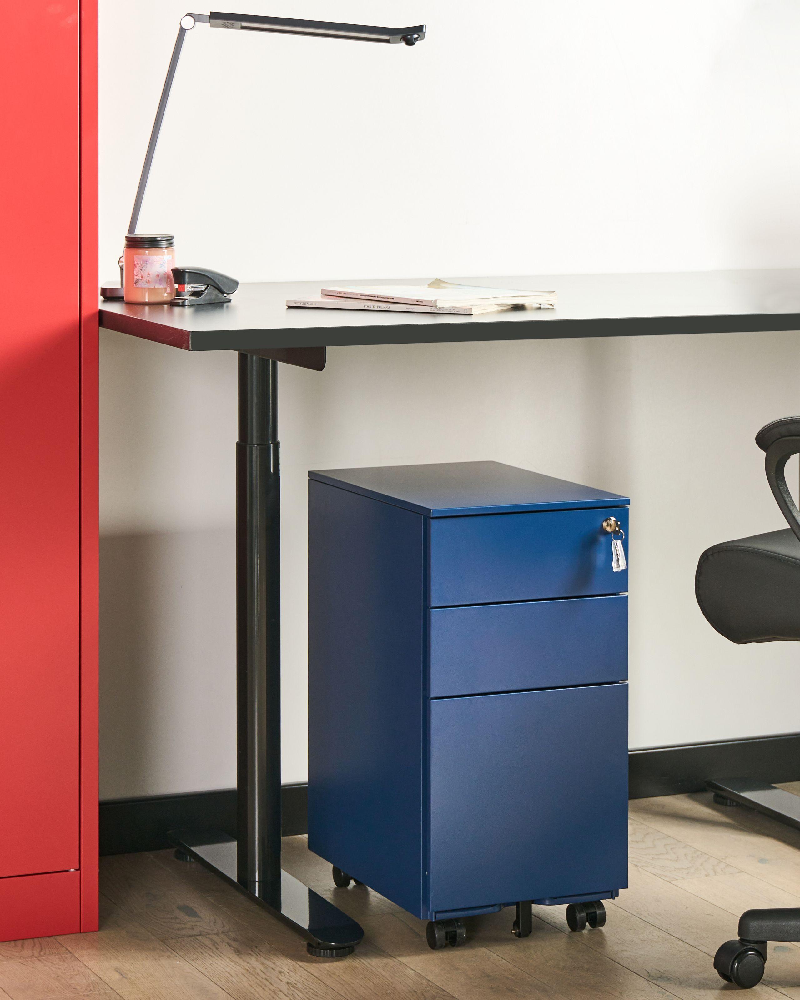 Beliani Meuble de rangement en Acier Moderne BOLSENA  