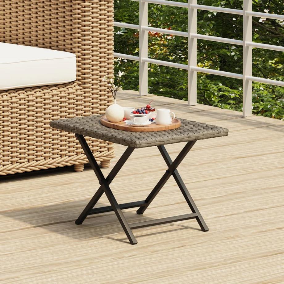VidaXL Klapptisch poly-rattan  