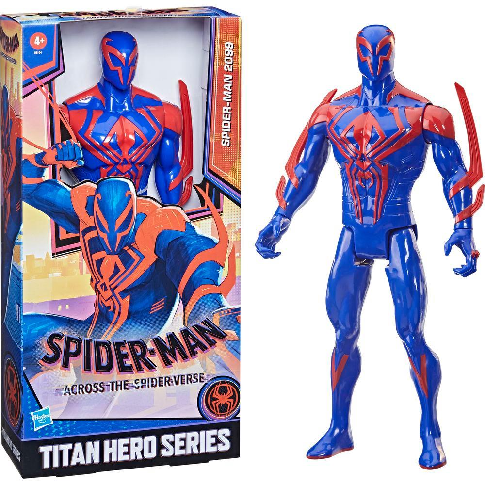 Hasbro  Marvel Spider-Man Titan Hero Series, Spider-Man 2099, action figure deluxe dal film "Spider-Man: Across the Spider-Verse", action figure collezionabile in scala da 30 cm, dai 4 anni in su 