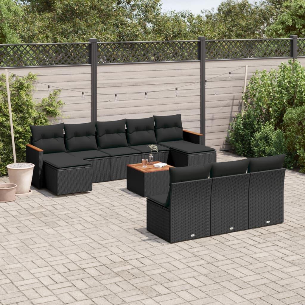 VidaXL set divano da giardino Polirattan  