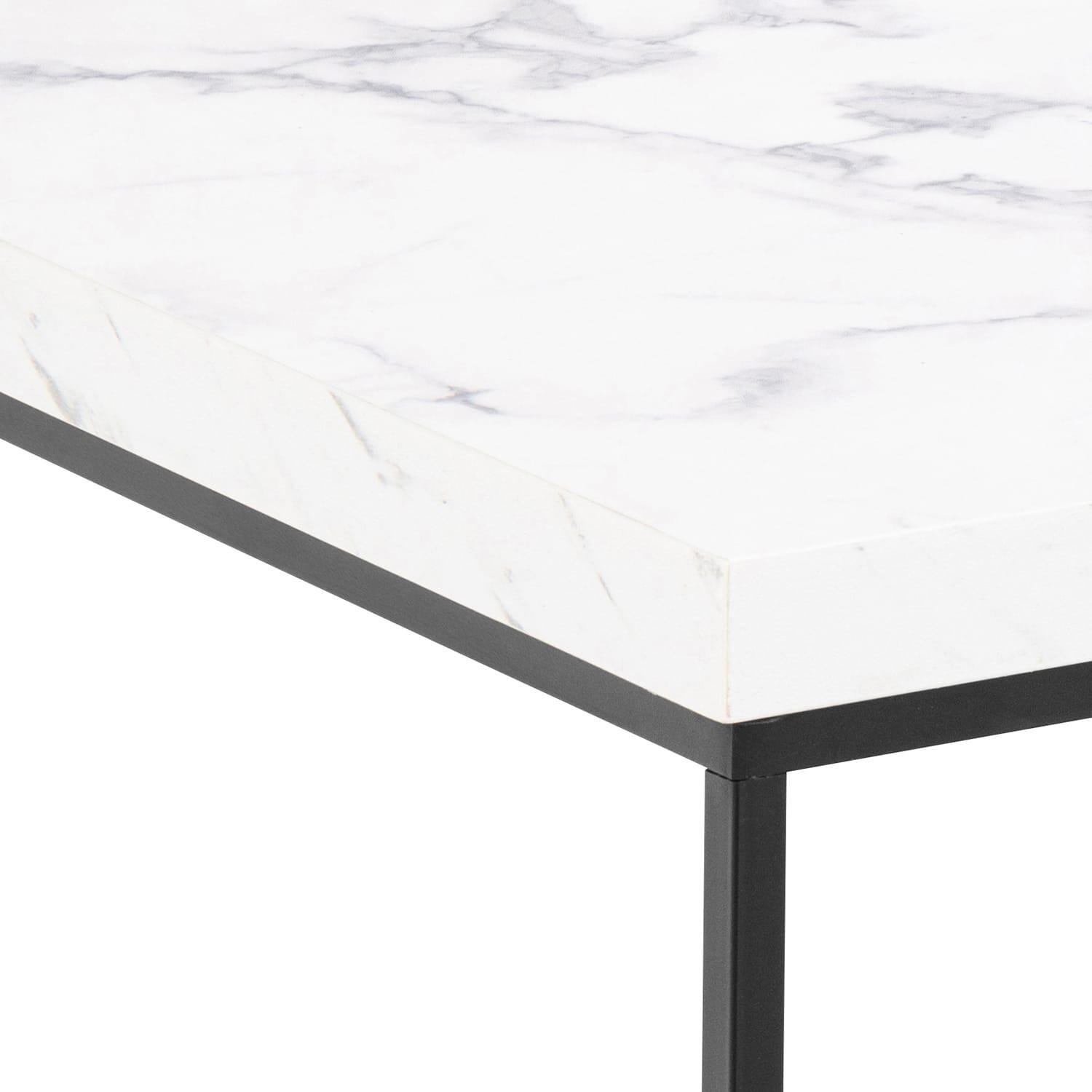 mutoni Table basse Brynlee blanche 60x60  