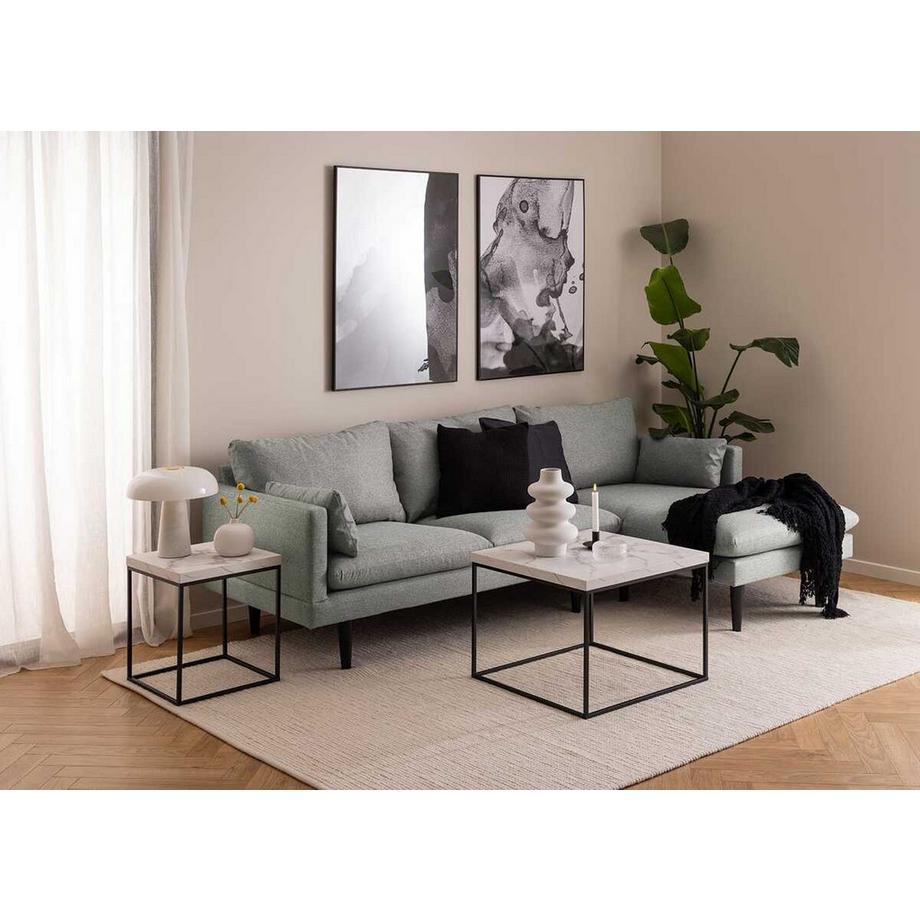 mutoni Table basse Brynlee blanc 60x60  