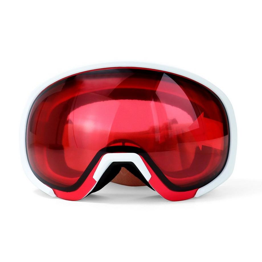 YEAZ  BLACK RUN Occhiali da sci e snowboard rosso/bianco opato 