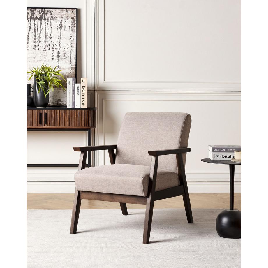 Beliani Sessel aus Stoff Retro ASNES  