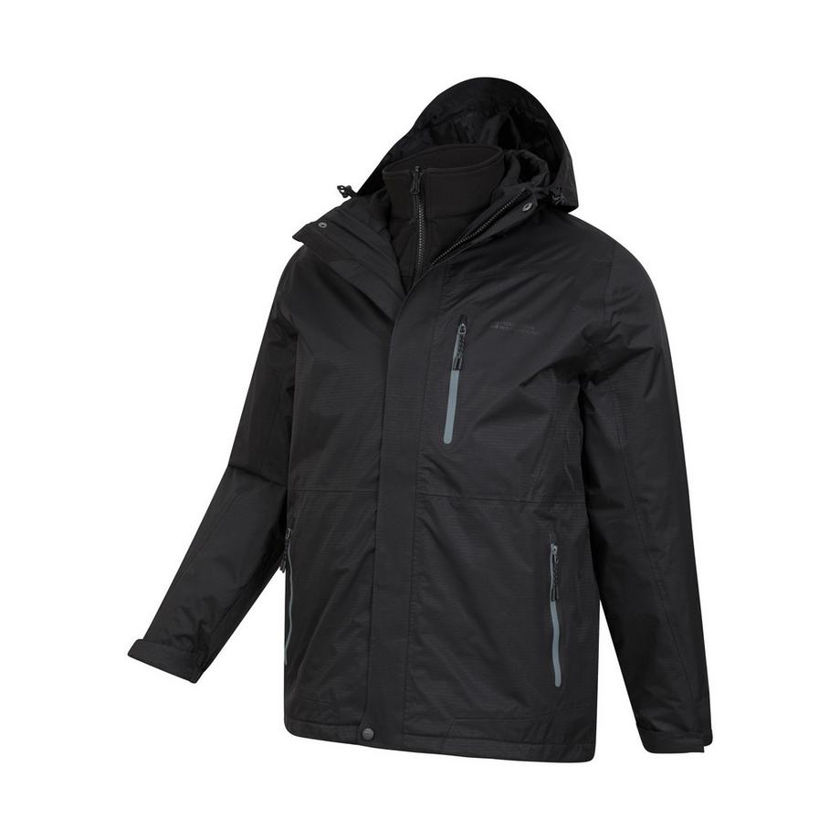 Mountain Warehouse Bracken Extreme Veste Imperméable 3 en 1  