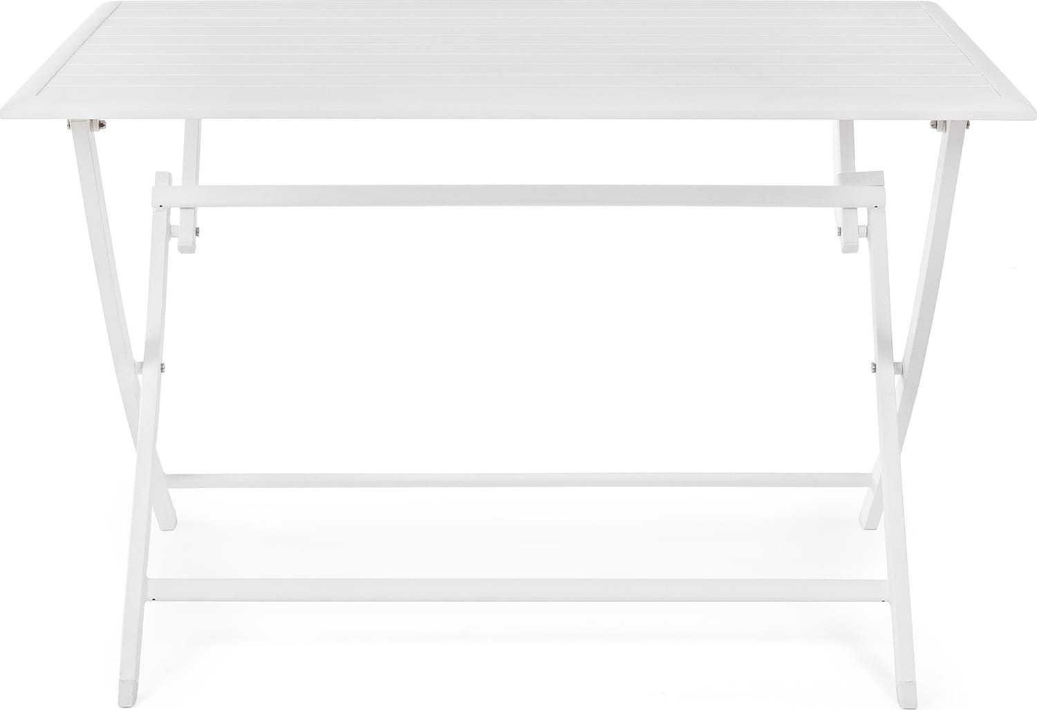 mutoni Table de jardin pliante Elin blanche LH30 110x70  