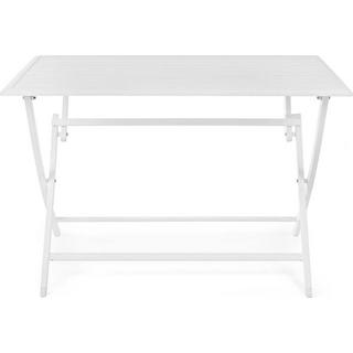 mutoni Table de jardin pliante Elin blanche LH30 110x70  