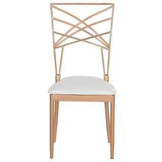 Beliani Lot de 2 chaises en Métal Moderne GIRARD  