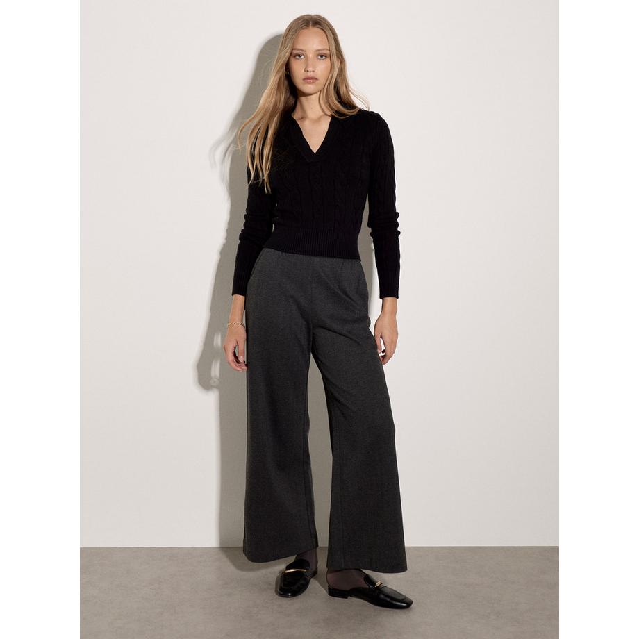 APRICOT Pullover a collo a V con motivo a trecce  
