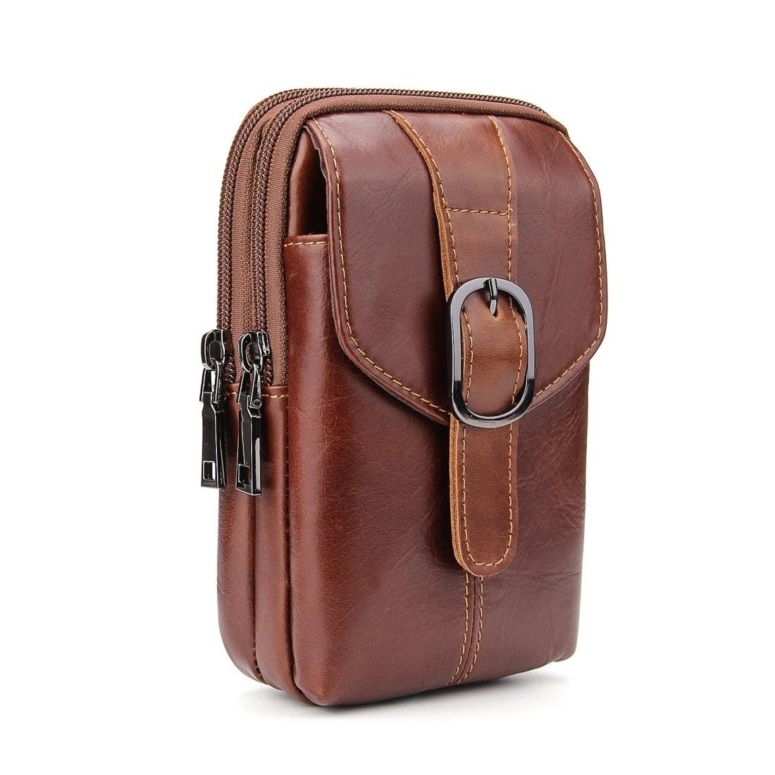 Image of Universal - Doppel Zipper Gurttasche Braun