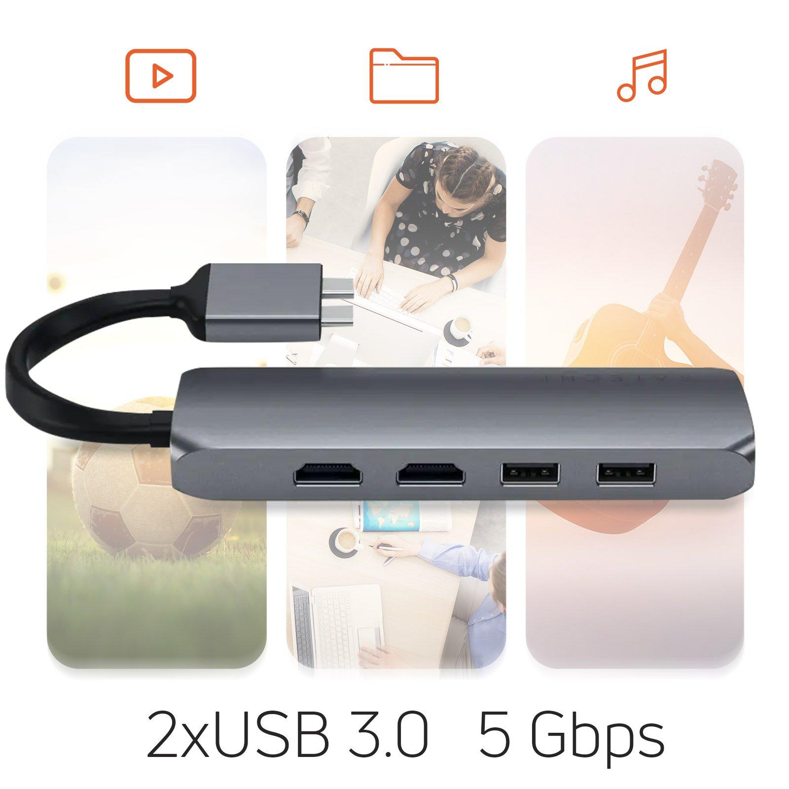 SATECHI  8-in-1 Hub MacBook Dual USB-C Satechi 