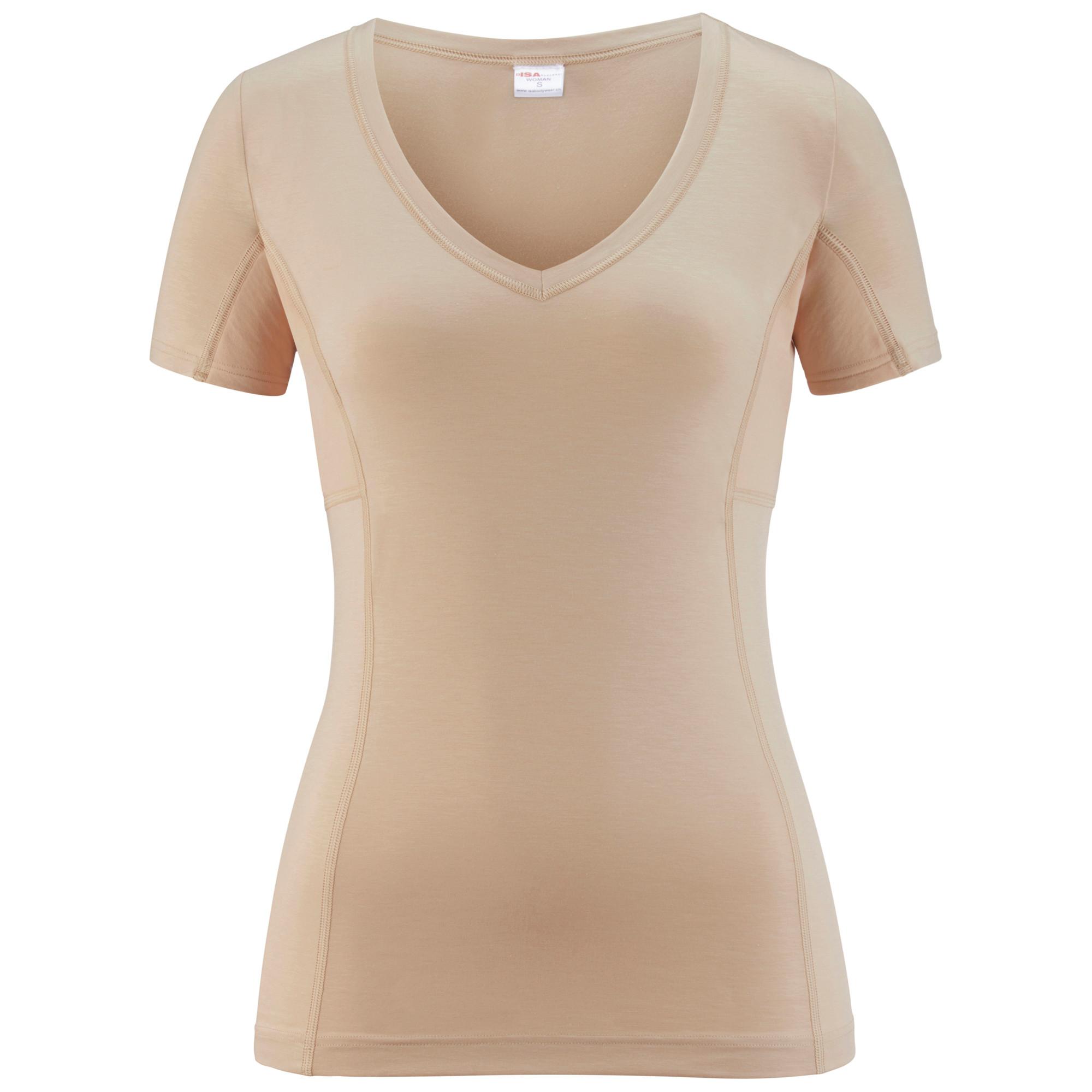 Image of Shirt Kurzarm Damen Nude S