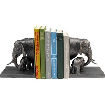 Buchstütze Elefant Familie Grösse: 33x21x19cm, Metall