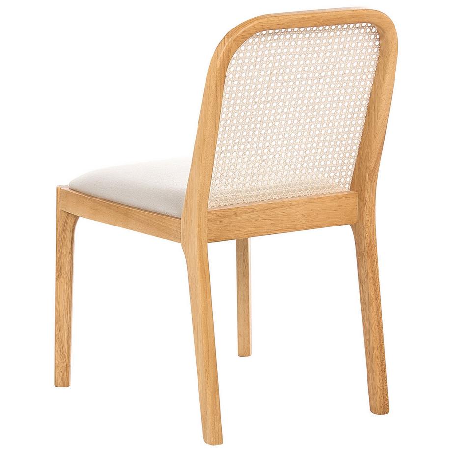 Beliani Lot de 2 chaises de salle à manger en Tissu Boho EDINA  