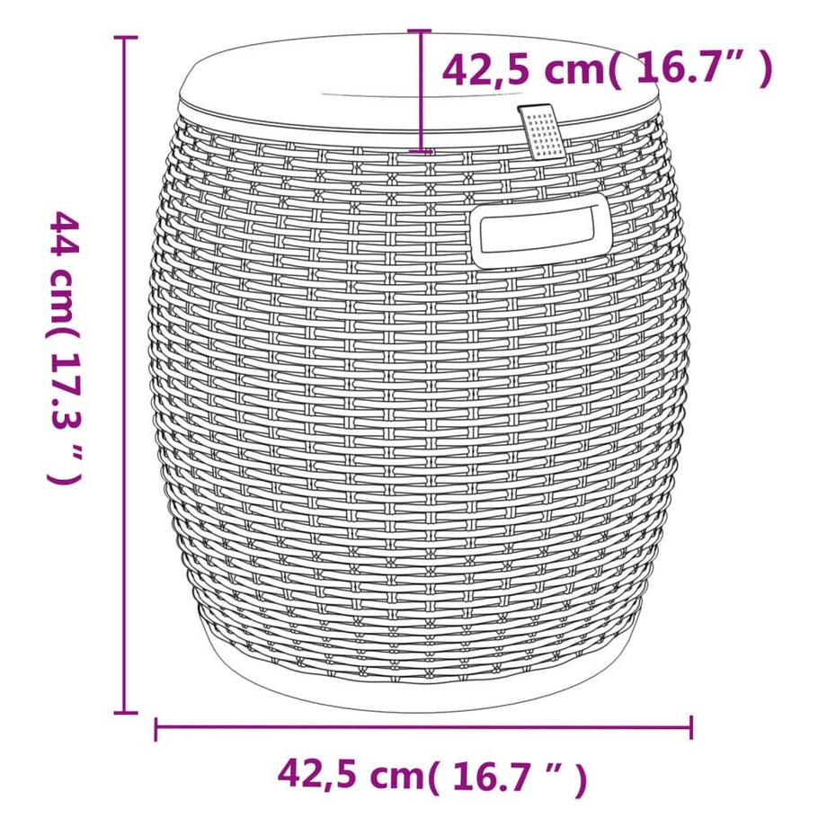 VidaXL Gartenbox polypropylen  