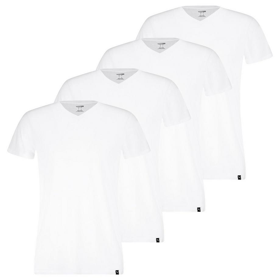 Maglietta Uomini Confezione da 4 Vestibilità confortevole-V-Neck Tee 4P