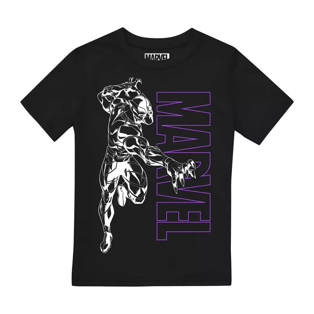 Black Panther - TShirt, 152-158, Schwarz