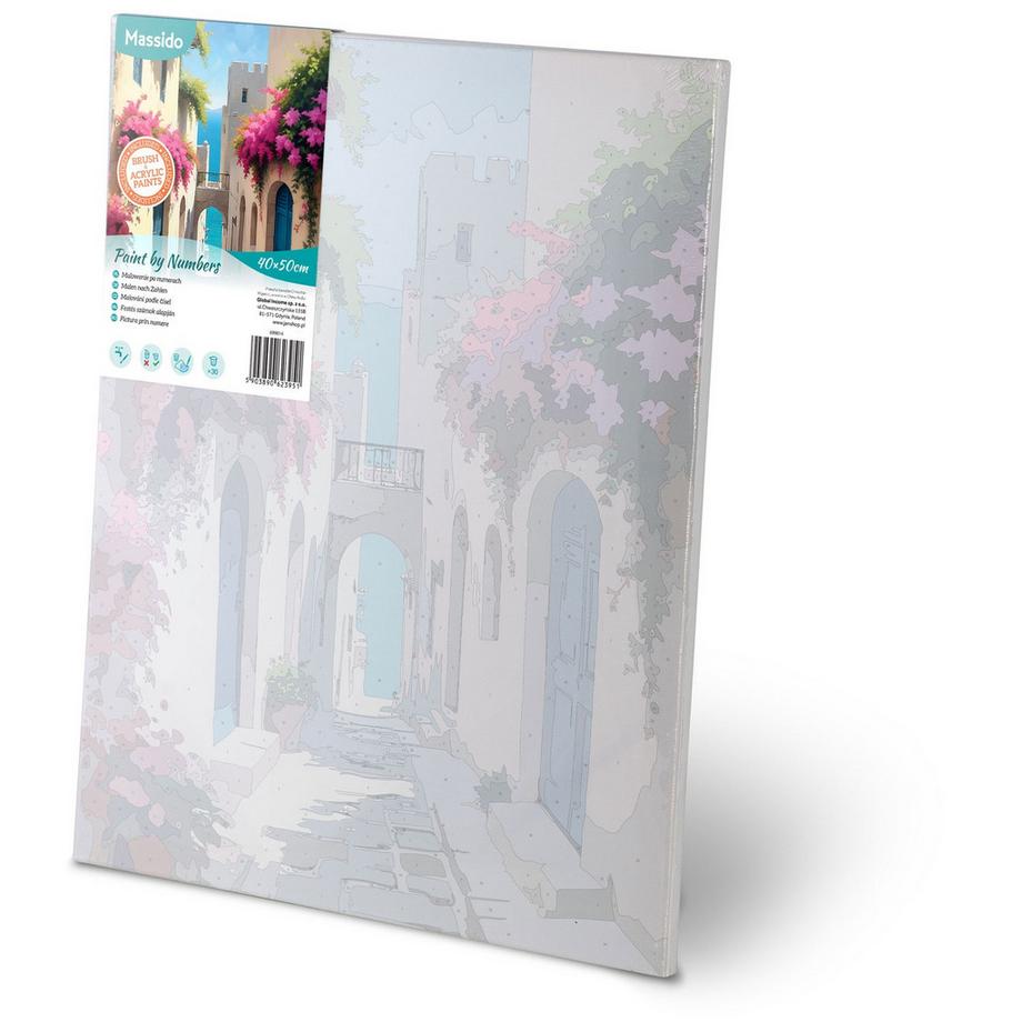 B2X Peinture par numéros 40x50 cm Paysage urbain de Massido  