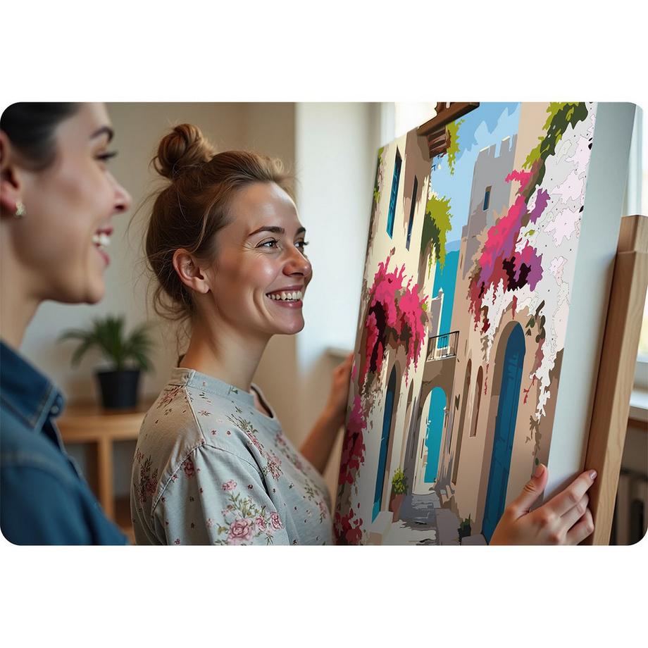 B2X Peinture par numéros 40x50 cm Paysage urbain de Massido  