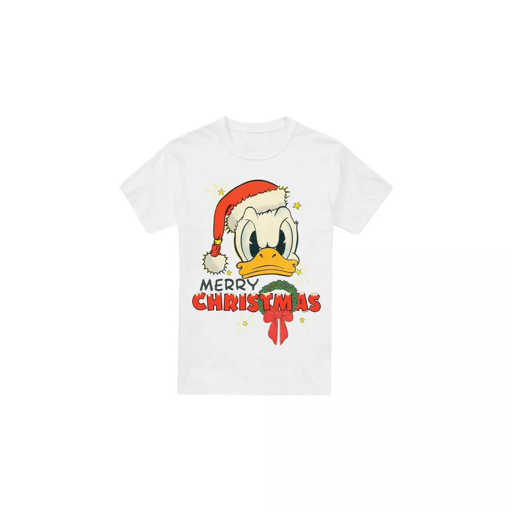 Disney - Merry Christmas TShirt, für Herren, Weiss, Größe M