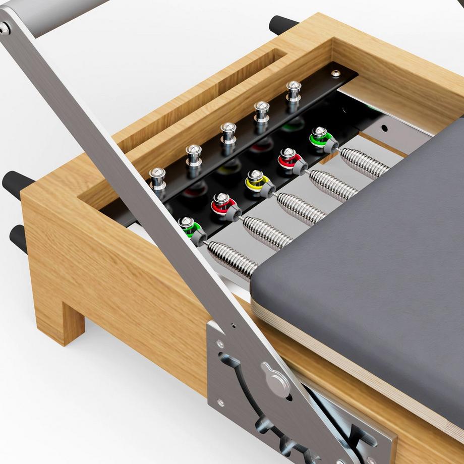TWHEELS  Pilates Reformer in legno d'acero (pieghevole) 