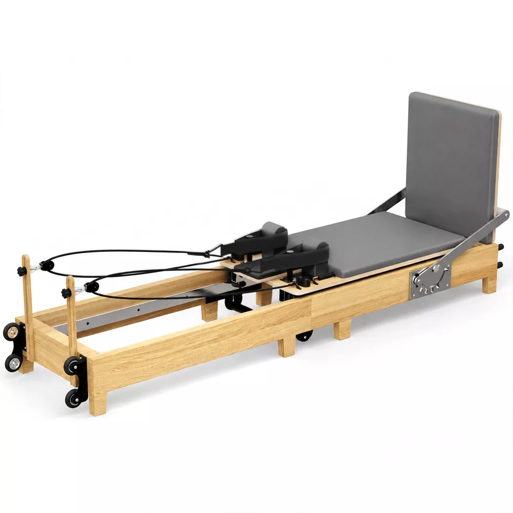 TWHEELS - Pilates Reformer aus Ahornholz (faltbar) - One Size, Grau