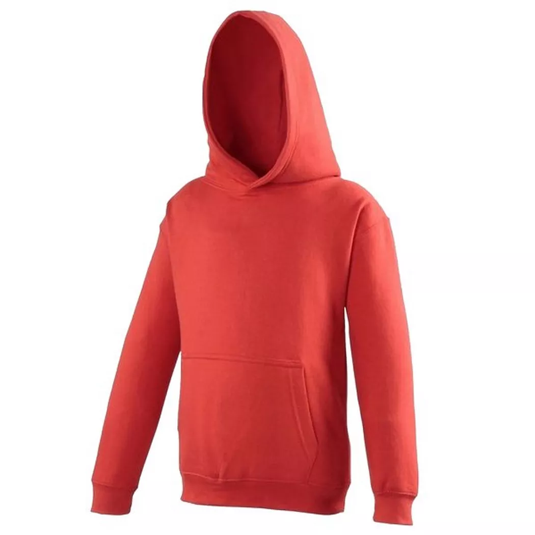 AWDis - Kapuzen Pullover, 116, Rot Bunt